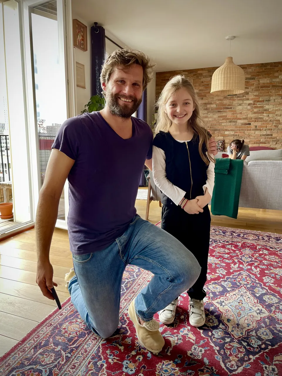 Manon Maindivide on the set of A Love Story as Young Katia - photo 4