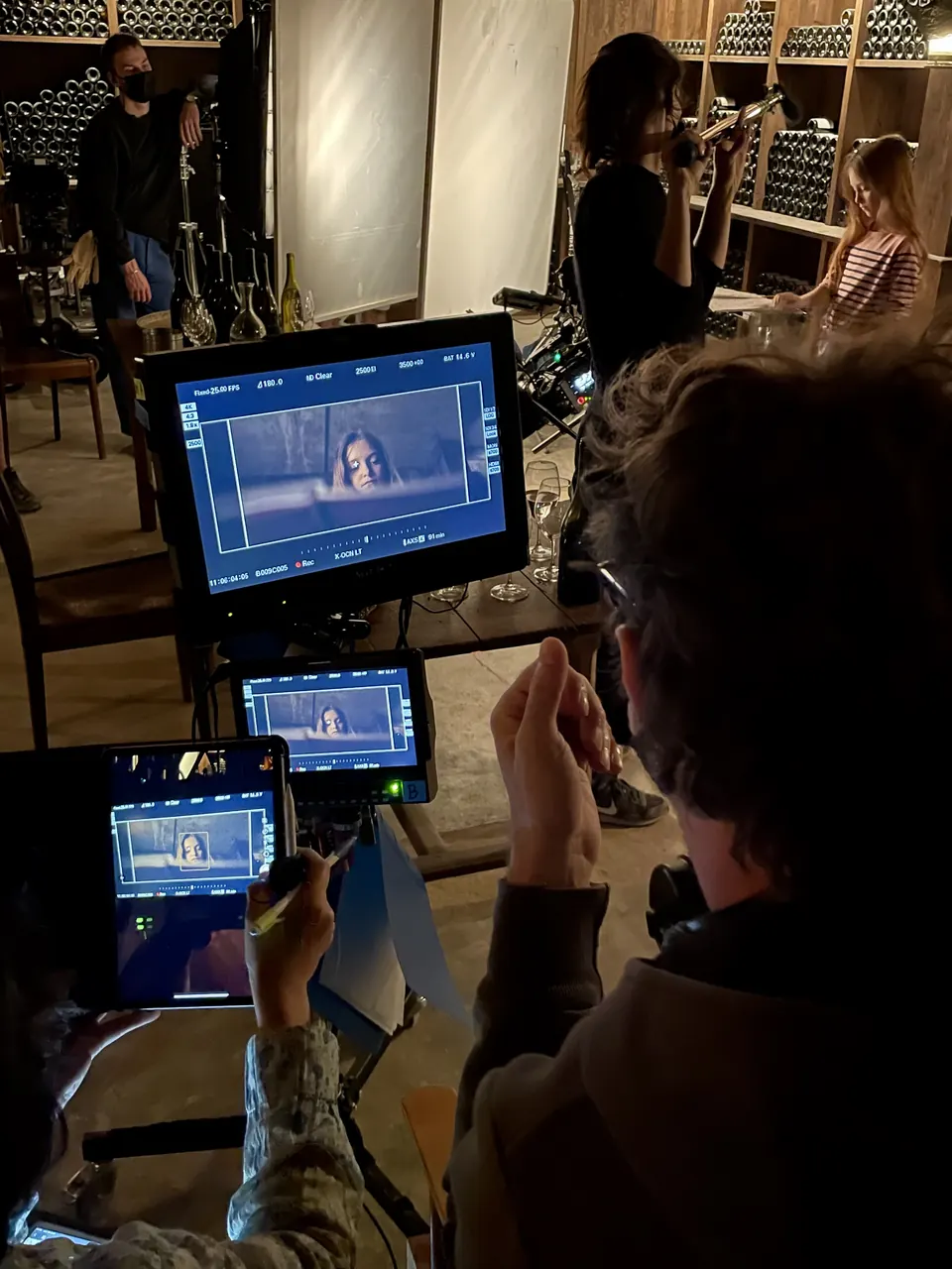 Manon Maindivide on the set of Drops of God as Young Camille Leger - photo 1
