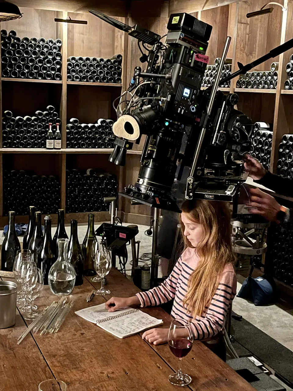 Manon Maindivide on the set of Drops of God as Young Camille Leger - photo 2