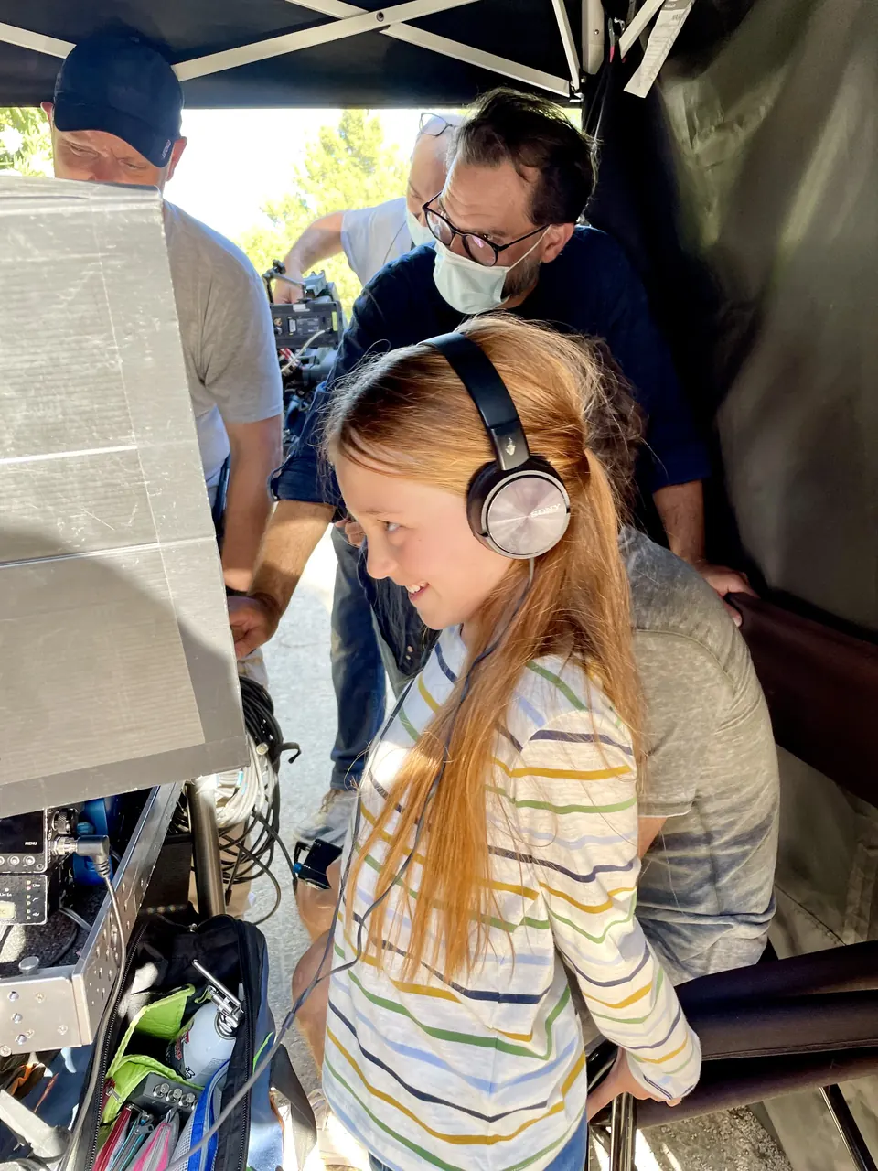 Manon Maindivide on the set of Drops of God as Young Camille Leger - photo 4
