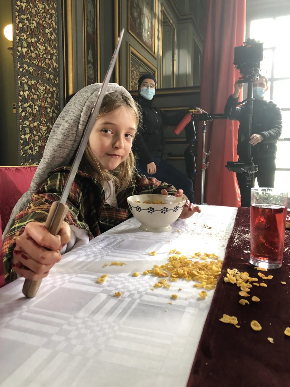 Manon Maindivide on the set of Princesses Do As They Please as Nina - lead role - photo 2