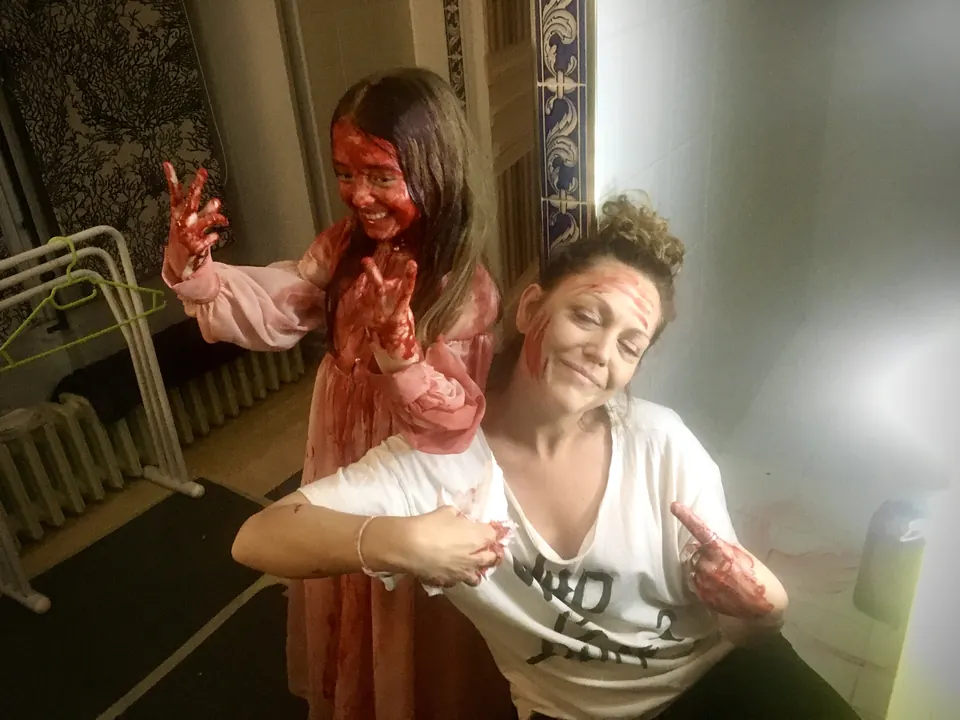 Manon Maindivide on the set of Princesses Do As They Please as Nina - lead role - photo 3