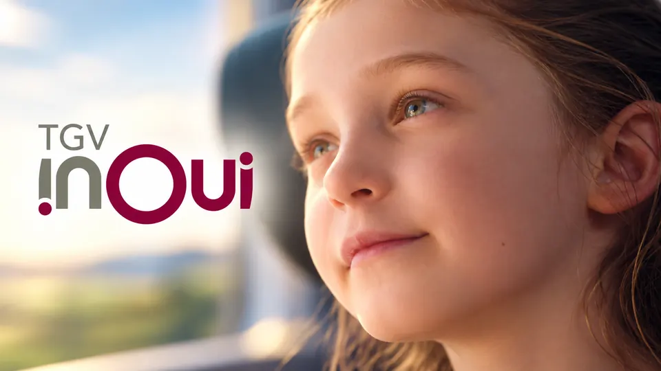 Manon Maindivide on the set of the commercial SNCF Inoui (2019)