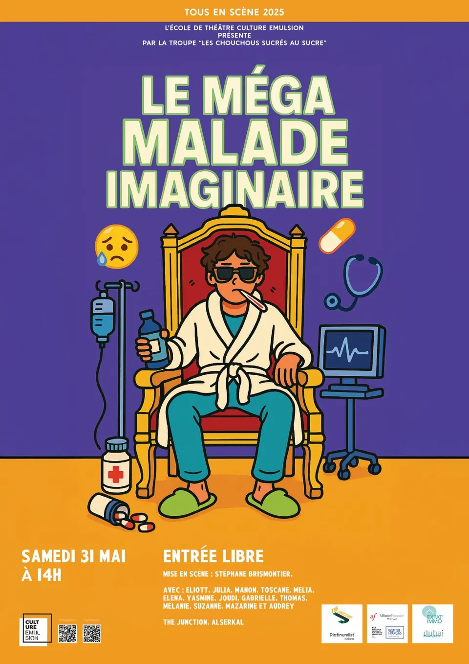 Manon Maindivide on stage in The Imaginary Invalid as Mia (2025)